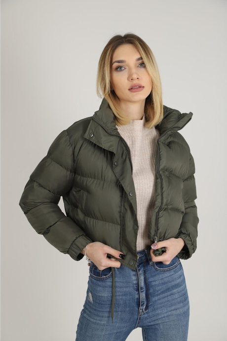 Kadın Jessica Crop Şişme Mont