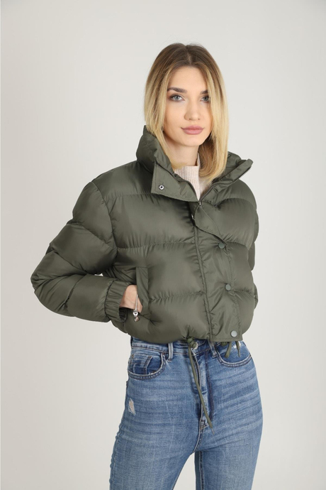 Kadın Jessica Crop Şişme Mont