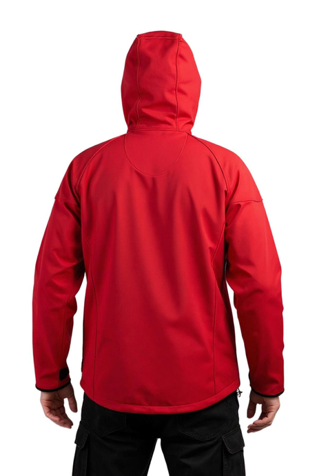 Cat Softshell Kapüşonlu Kırmızı Mont