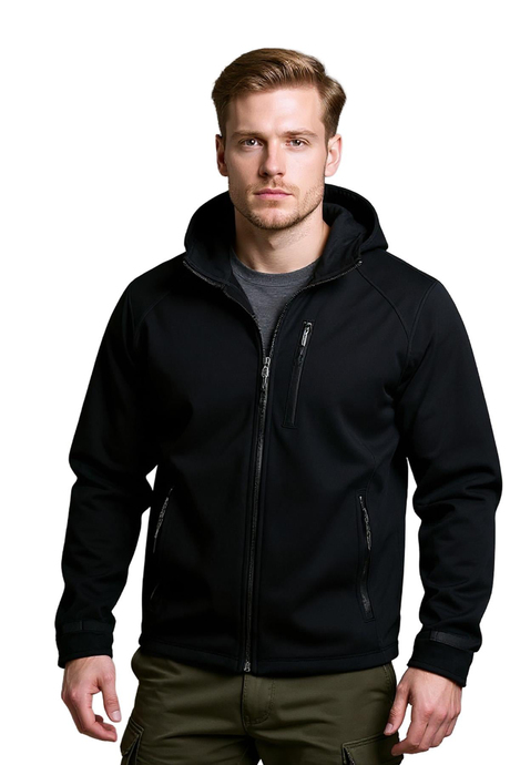 Cat Softshell Kapüşonlu Lacivert Mont