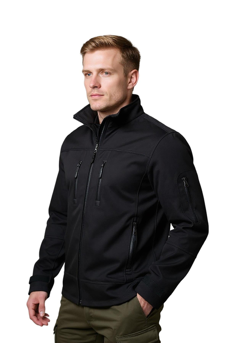 Softshell Kapüşonlu Gri Mont