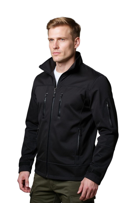 Softshell Kapüşonlu Gri Mont