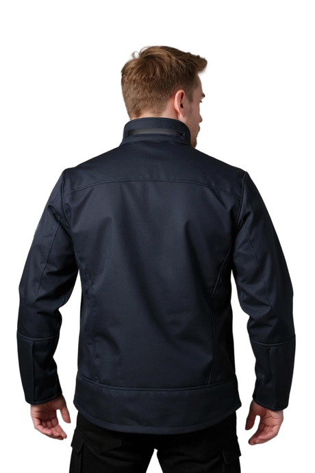 Softshell Kapüşonlu Lacivert Mont