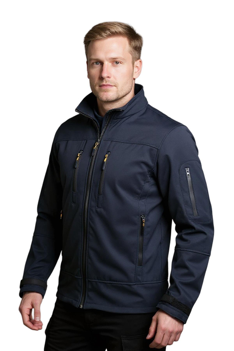 Softshell Kapüşonlu Lacivert Mont