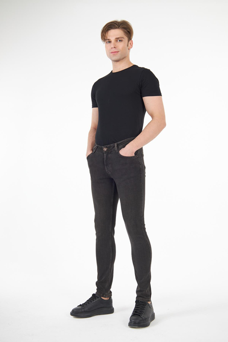 Açık Kahve Slim Fit Erkek Jean