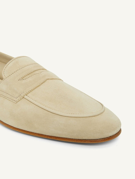 Bej Süet Loafer