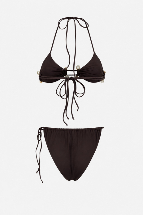 Linda Kahverengi Bikini Set