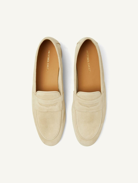 Bej Süet Loafer