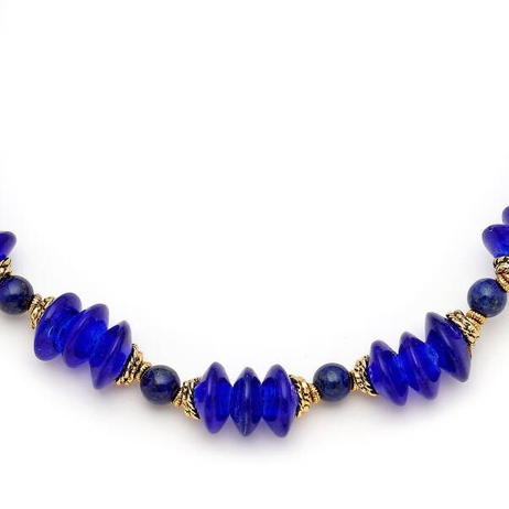 Mineral Muse Lacivert Cam Boncuk, Lapis Kolye