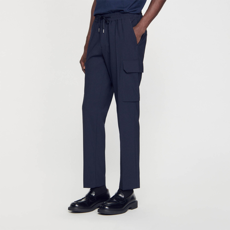 Lacivert Kargo Cep Pantolon