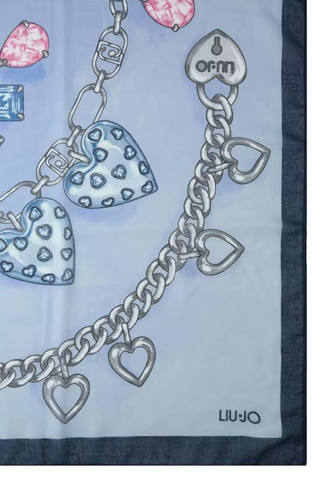 Mavi Charm Desenli Fular