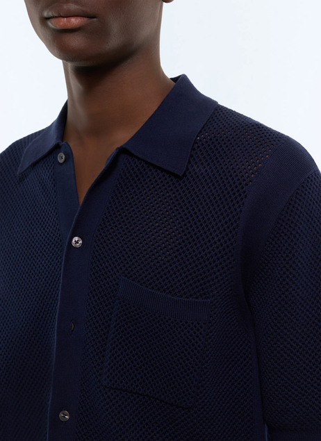 Lacivert Polo Yaka Triko