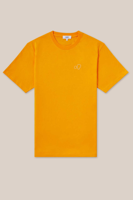 Sloganlı Turuncu T-shirt
