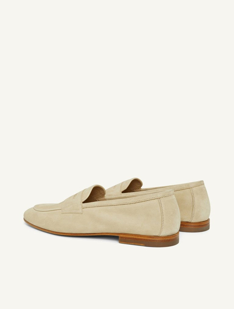 Bej Süet Loafer