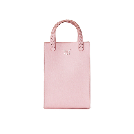 Pembe Deri Çapraz Çanta