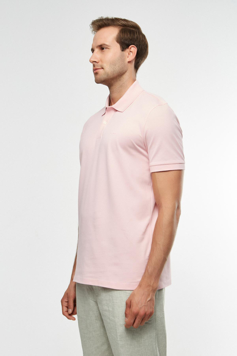 Pembe Polo Yaka T-shirt