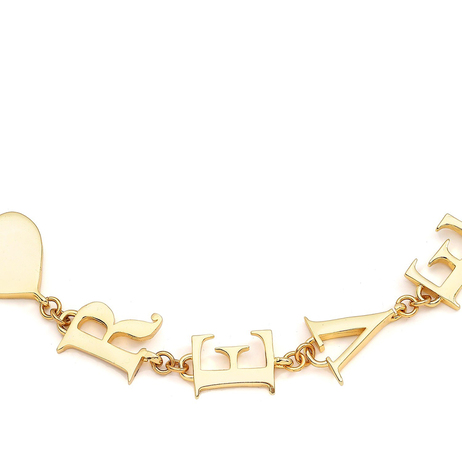 Forever Kalp Charm Altın Kaplama Bilezik
