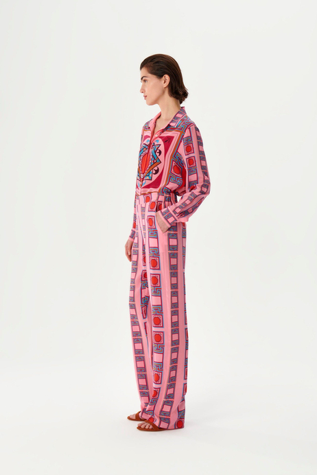Pembe Desenli Pantolon
