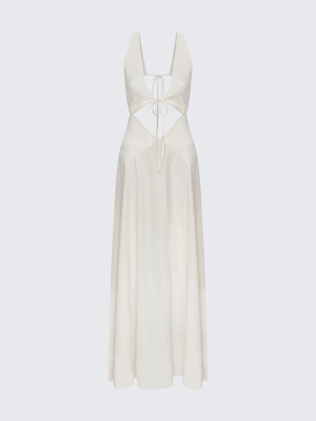 Beyaz Maxi Elbise