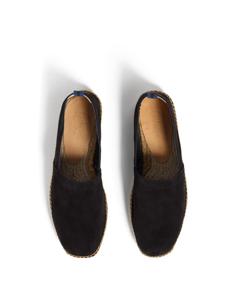 Pablo Siyah Süet Espadril