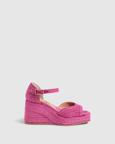 Trini Pembe Dolgu Topuklu Espadril