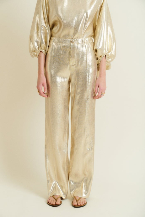 Gold Geniş Paça Pantolon