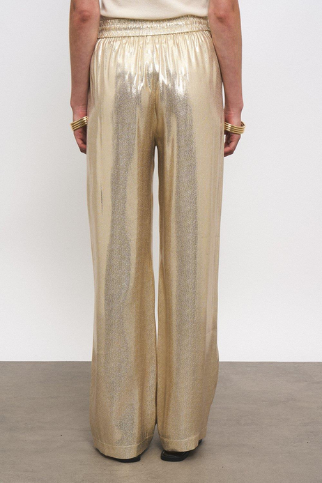 Parlak Gold Pantolon