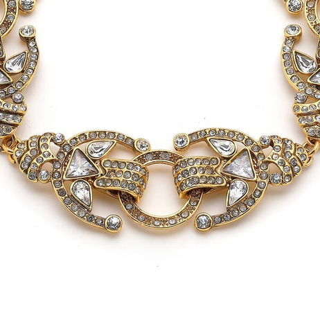 Fiesta Altın Kaplama Zirkon Charm Choker