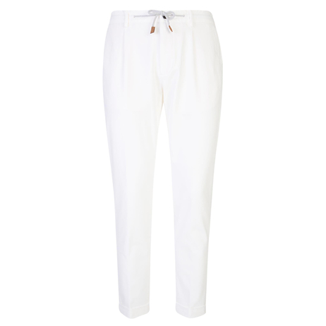 ELEVENTYBeyaz Bağcıklı Relax Fit Pantolon