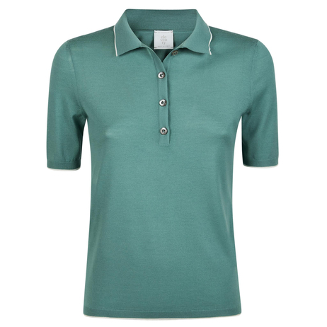 ELEVENTYYeşil Polo Yaka Triko