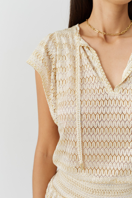 Gold Mini Elbise