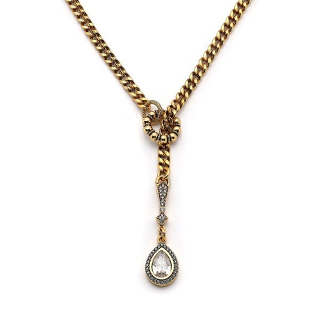 A Drop Of Chic Zirkon Damla Zincir Kolye