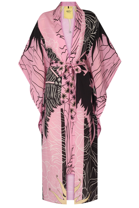 Pembe Uzun Kimono