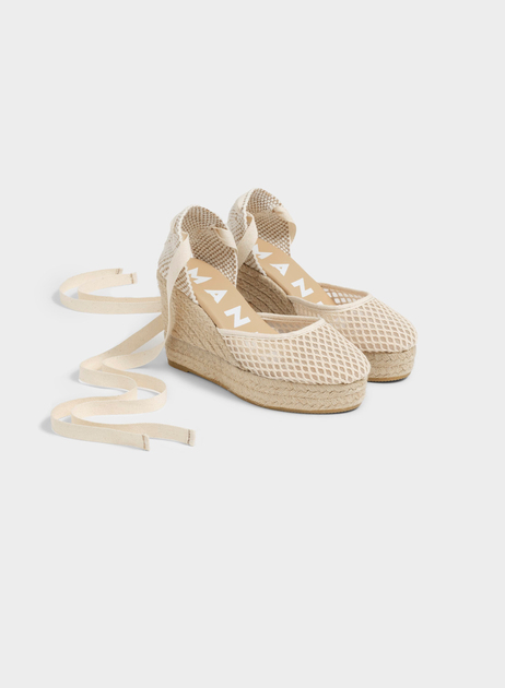 Pamuk Dolgu Topuklu Espadril