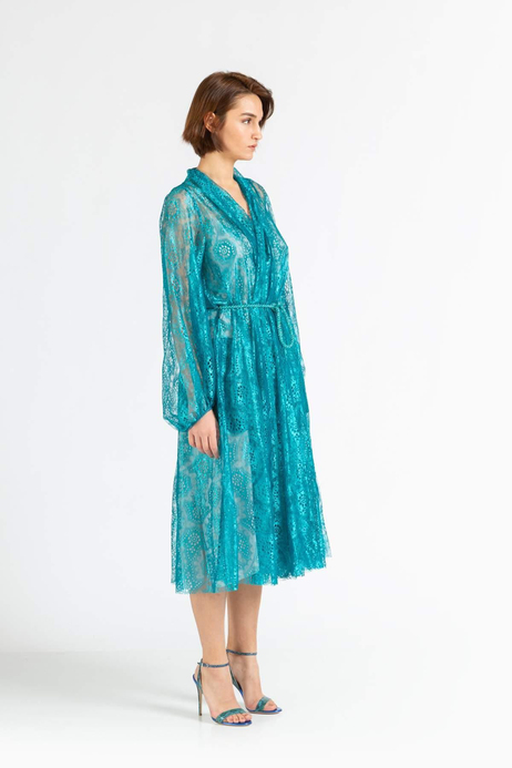 FORTE FORTE Halat Kemerli Astarlı Kaftan