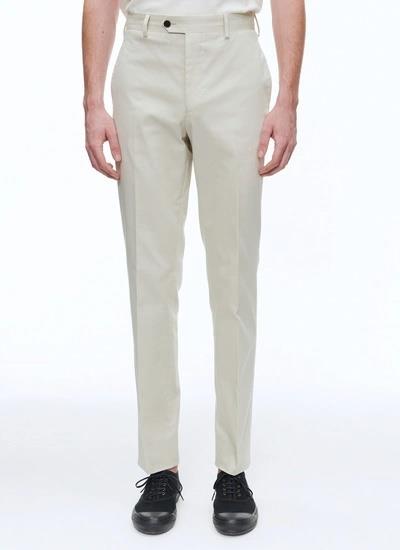 Ekru Düz Kesim Jogger Pantolon