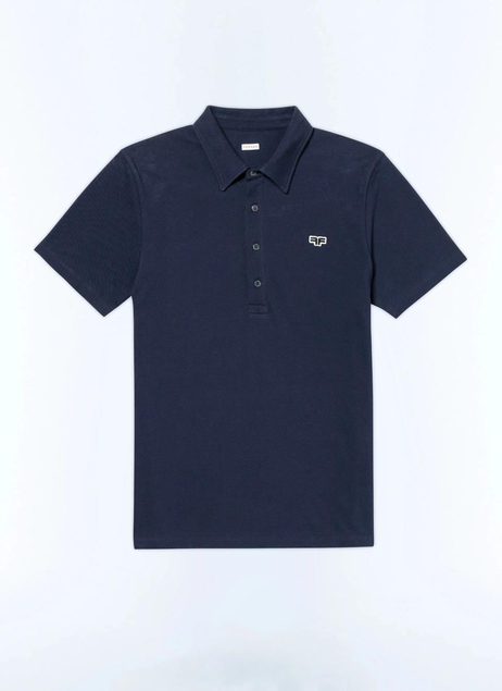 Lacivert Logo Detaylı Pamuk T-shirt