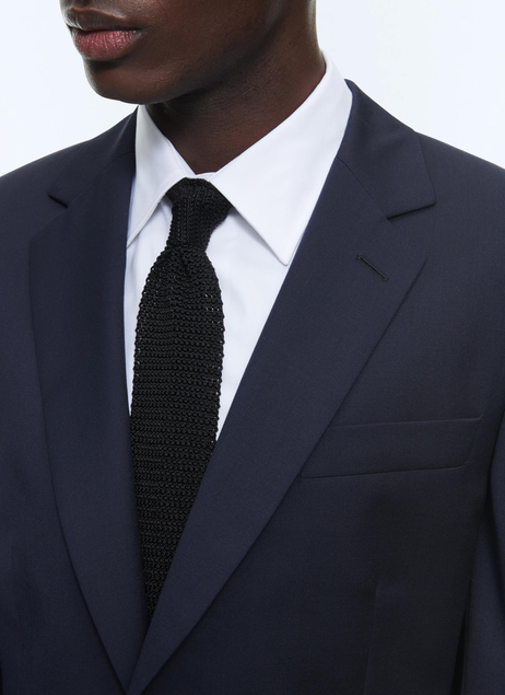 Lacivert Yün Slim Fit Ceket