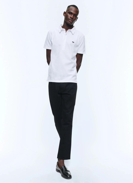 Logo Detaylı Polo Yaka Pamuk T-shirt