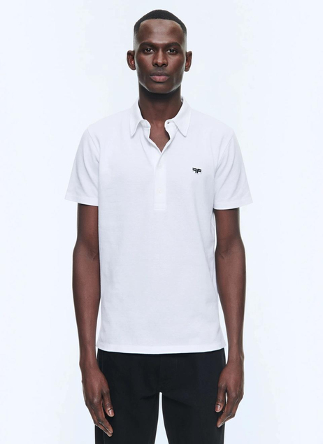 Logo Detaylı Polo Yaka Pamuk T-shirt