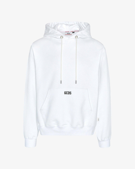Beyaz Kapüşonlu Sweatshirt