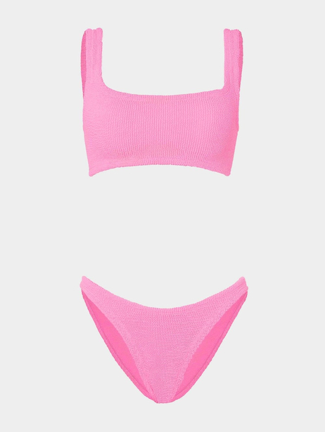 Pembe Dokulu Bikini Takımı