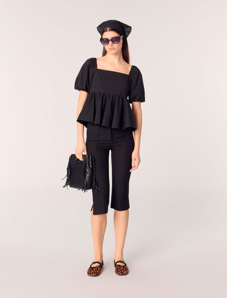 Karpuz Kollu Peplum Bluz