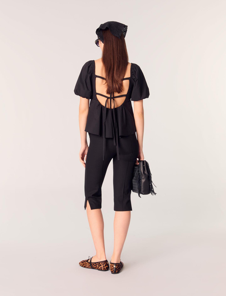 Karpuz Kollu Peplum Bluz