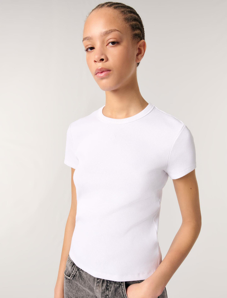 Maje Logo Kabartmalı T-shirt