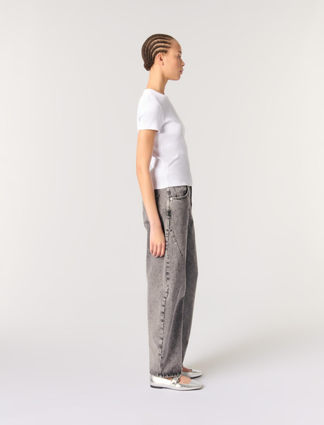 Maje Logo Kabartmalı T-shirt