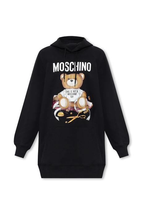 MoschinoDesenli Siyah Elbise