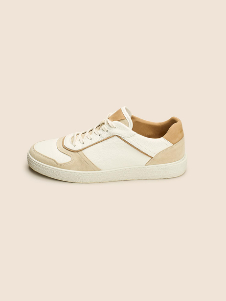 Bej Süet Geçişli Sneaker