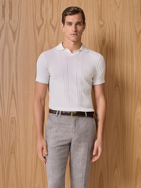 Ekru Polo Yaka Triko