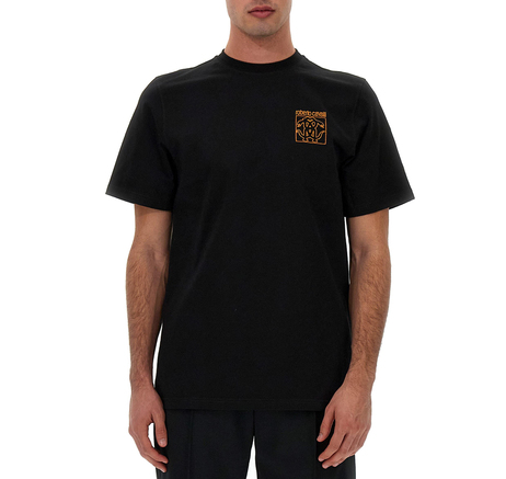 İşleme Detaylı Erkek Siyah T-shirt